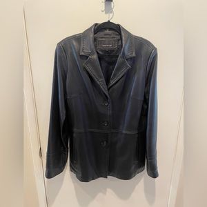 Vintage Jones New York Leather Blazer